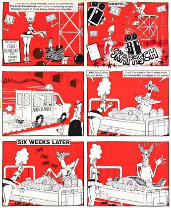 DON MARTIN (1931-2000) One Evening in a Hollywood Studio. MAD Magazine #197.